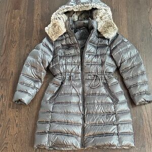 DAWN LEVY “ADEL” FUR HOD DOWN PUFFER PARKA
